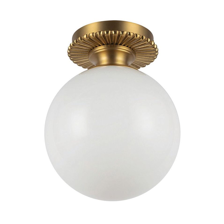 ALM-OTIS-F-BG-OP OTIS Brushed Gold/Shiny Opal// потолочный E27 1х40  х   
