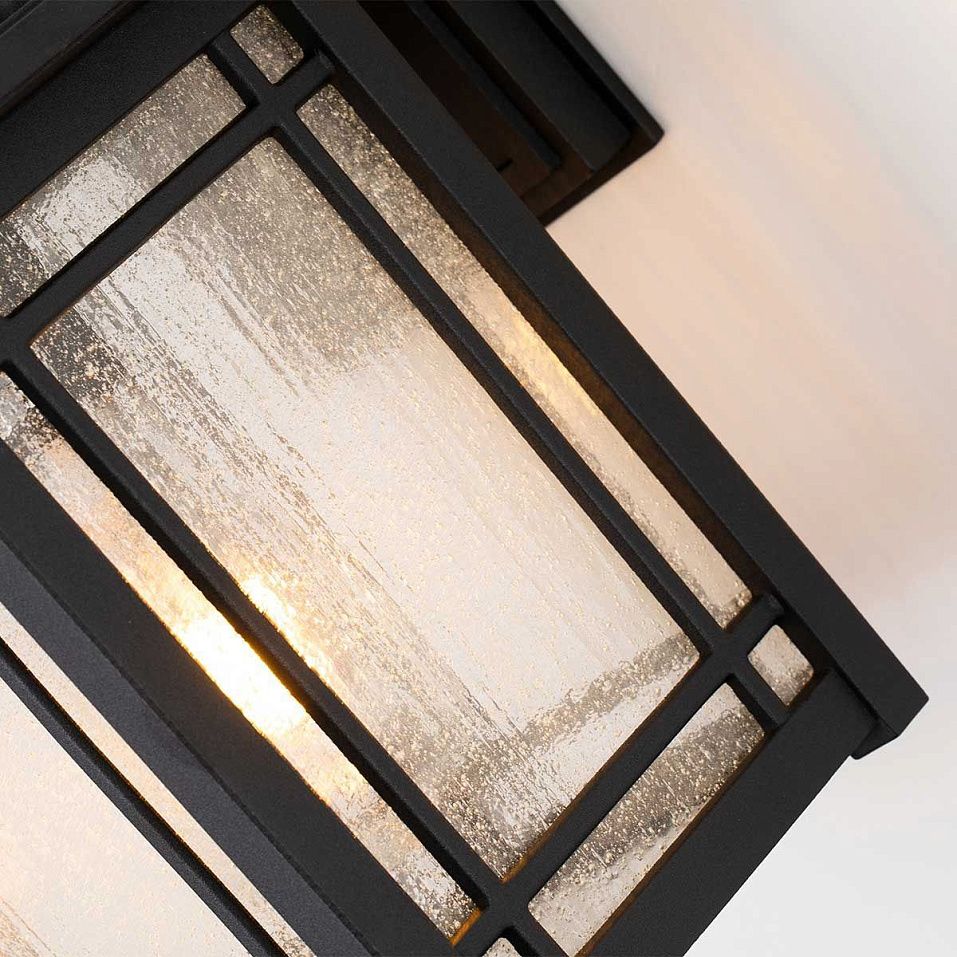 QZ-CEDAR-POINT-M-BK CEDAR POINT Black/Clear// настенный E27 1х60  х   