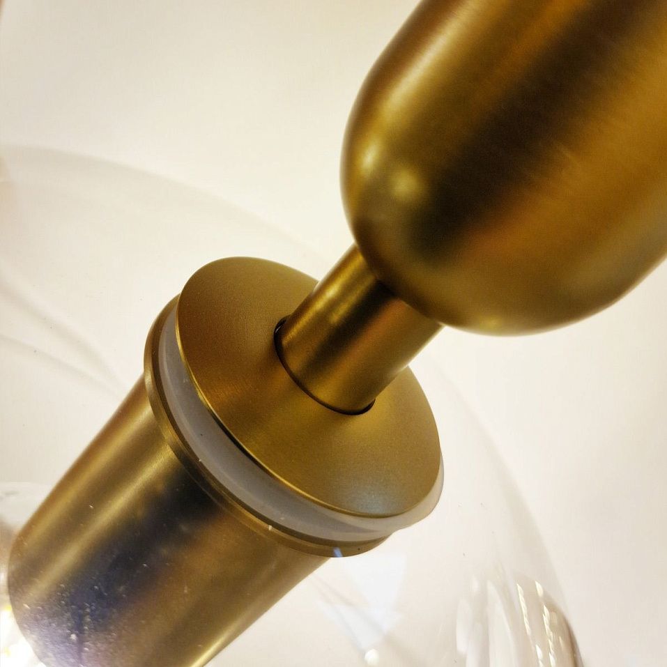 ALM-JUDE-P-GD-CL JUDE Brushed Gold/Clear// подвесной E27 1х60  х   