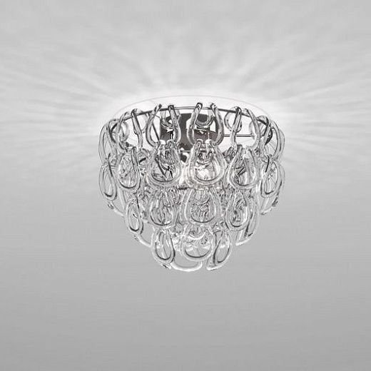 GIOGALI PL 40 CR/TR  chrom/clear// потолочный E14 2х77  х  GIOGALI PL 40 CR/TR