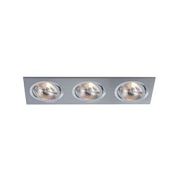 3052 ALUMINIO PLATA alluminium/// встраиваемый QR111 3х100  х  3052