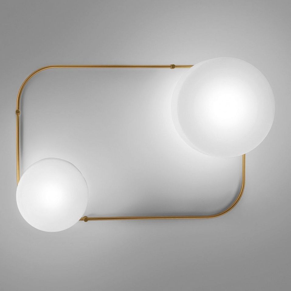 TIER PP MP BC/ST OTV TIER PAINTED BRASS/WHITE// потолочный LED 1х12 LED 1х19   