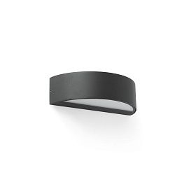 71276 OVAL Dark grey///Opal настенный LED 1х10  х  71276