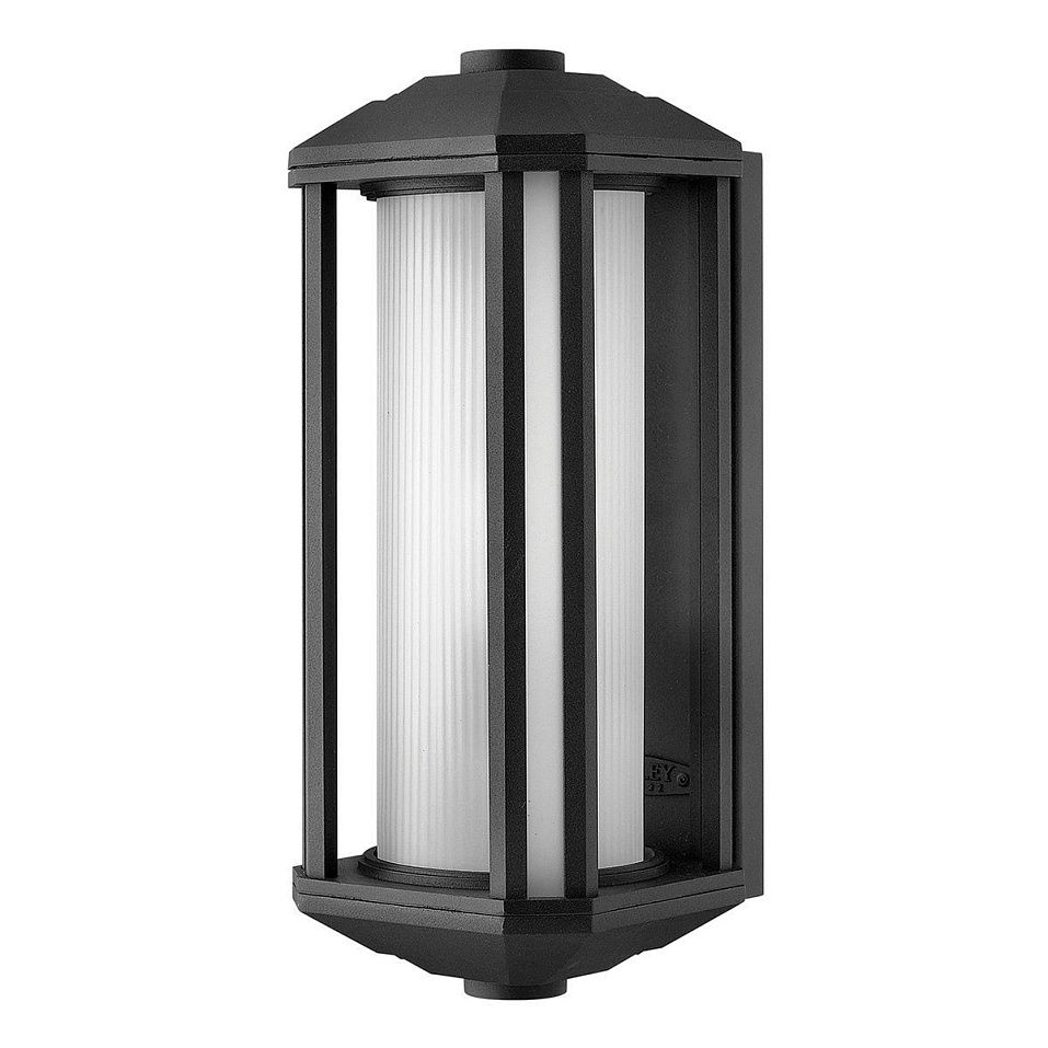 QN-CASTELLE-M-BLK CASTELLE Black/Ribbed Etched// настенный E27 1х60  х   
