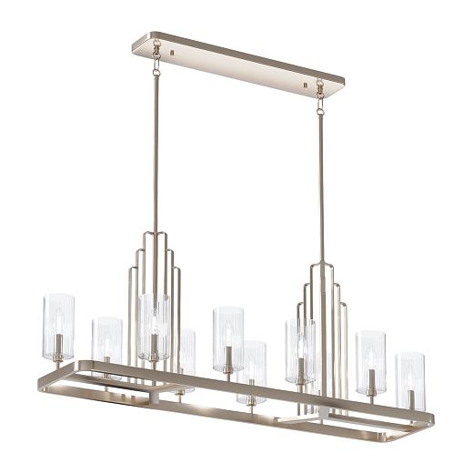 QN-KIMROSE10-PN KIMROSE Polished Nickel /Clear// подвесной E14 10х40  х  QN-KIMROSE10-PN