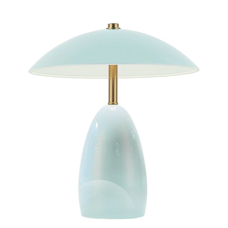 ALM-POPPY-TL-S-CB-LV  POPPY Cerulean Light Blue/Brass/Light Blue//matt настольный  1х3  х   