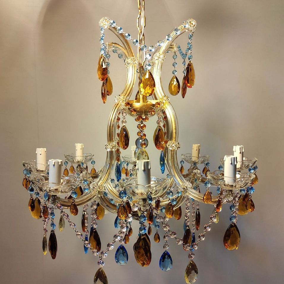 00/25/42/RIF42-4  цвет основания "состаренное золото"/// подвесной E14 8х40  х   