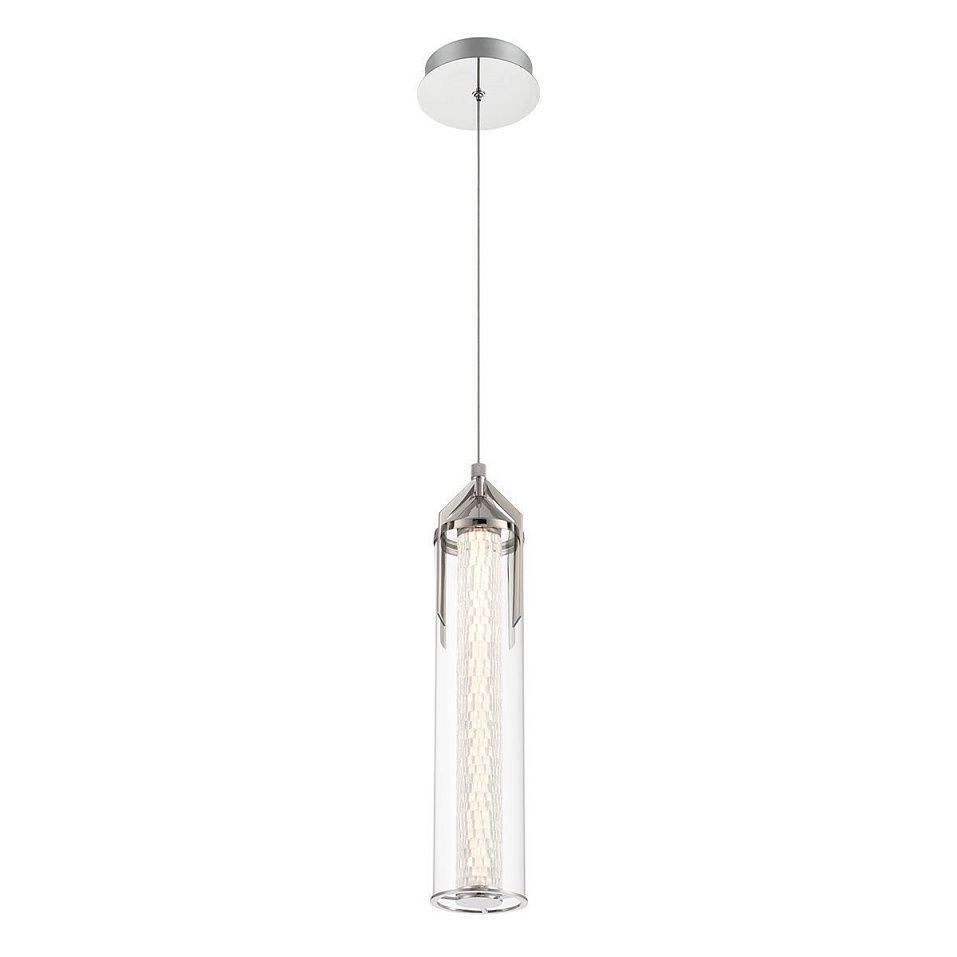 QN-ESPADA-1P-PC ESTRADA Polished Chrome/Clear//прозрачный подвесной LED 1х18  х   