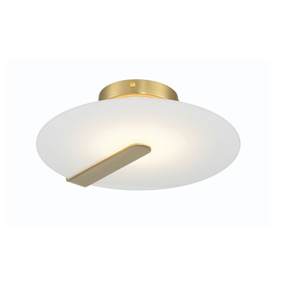 QN-NUVOLA-F-S-BG NUVOLA Brushed Gold/Frosted // потолочный LED 1х14  х   