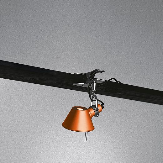 A010860 TOLOMEO micro pinza orange/orange// переносной E14 1х60  х  A010860