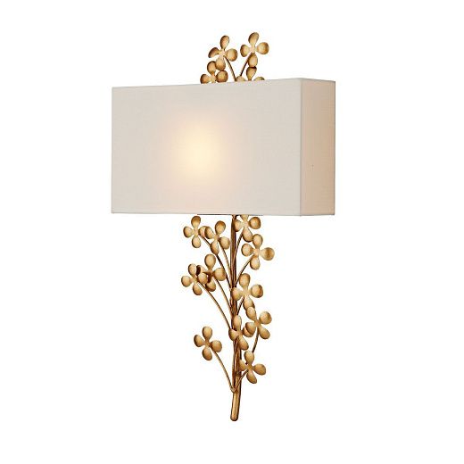 QNC-CLOVERFIELD-2WB-CGL CLOVERFIELD Contemporary Gold Leaf/Natural// настенный E27 2х40  х  QNC-CLOVERFIELD-2WB-CGL