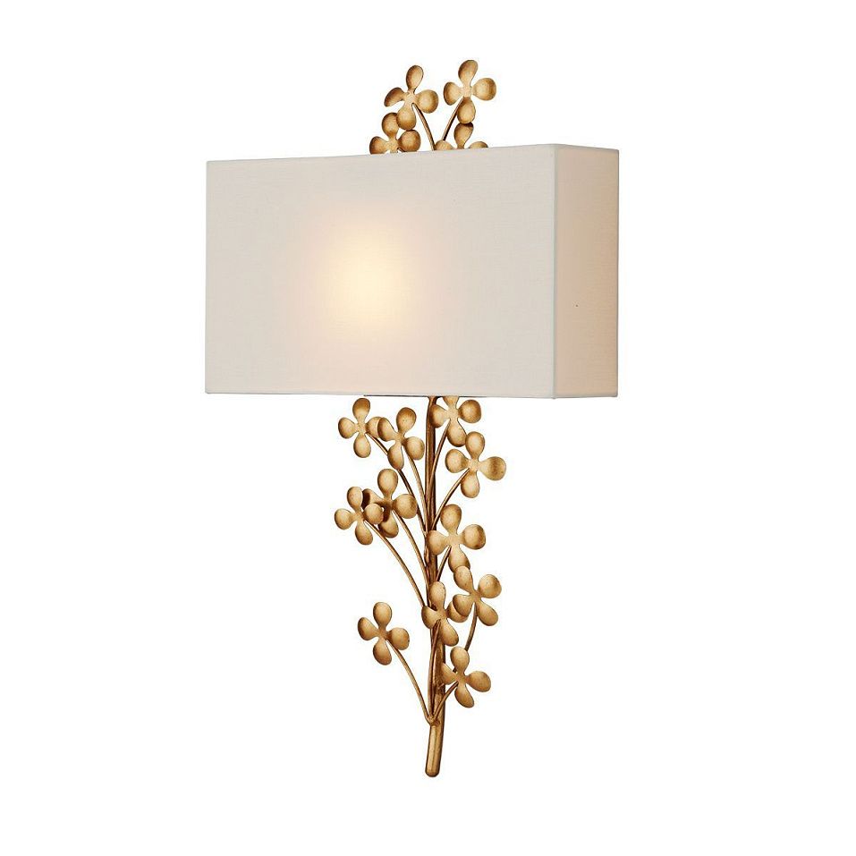 QNC-CLOVERFIELD-2WB-CGL CLOVERFIELD Contemporary Gold Leaf/Natural// настенный E27 2х40  х   