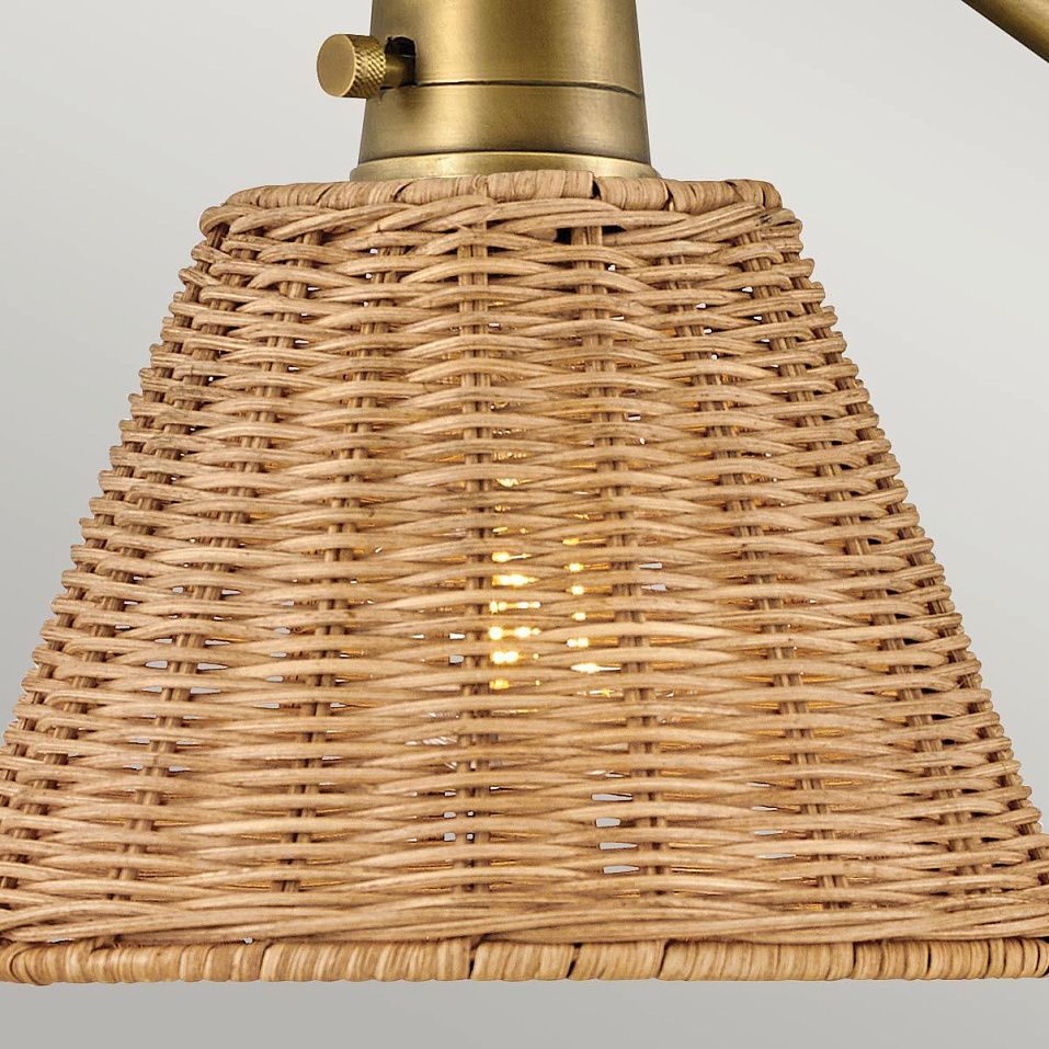 HK-ARTI-1W-HB-NR ARTI Heritage Brass/Natural // настенный E27 1х60  х   
